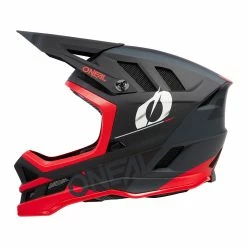 O'Neal Blade Polyacrylite Haze DH Fahrrad Helm Schwarz/rot 2023 Oneal -Helme Mountainbike Verkäufe 0453 12leftside