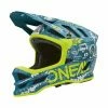 O'Neal Blade Polyacrylite HR DH Fahrrad Helm Türkis/gelb 2023 Oneal -Helme Mountainbike Verkäufe 0453 2245right