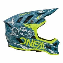 O'Neal Blade Polyacrylite HR DH Fahrrad Helm Türkis/gelb 2023 Oneal -Helme Mountainbike Verkäufe 0453 22rightside