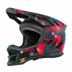 O'neal Blade Polyacrylite Rio DH Fahrrad Helm Schwarz/rot 2023 Oneal