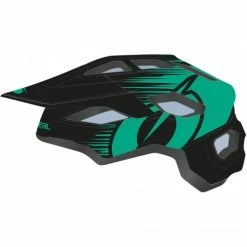 O'Neal Matrix Split All Mountain MTB Fahrrad Helm Schwarz/türkis 2023 Oneal