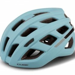 Cube Road Race Rennrad Fahrrad Helm Strom Blau 2023