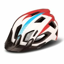 Cube Quest Teamline MTB Fahrrad Helm Weiß/rot/blau 2020