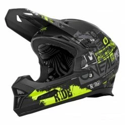 O'Neal Fury Ride DH Fahrrad Helm Matt Schwarz/gelb 2023 Oneal