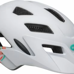 Bell Sidetrack Youth Jugend Fahrrad Helm Gr.50-57cm Weiß 2022 -Helme Mountainbike Verkäufe 210164022 bell sidetrack youth chapelle matte white front right