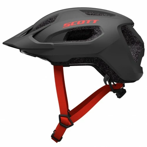 Scott Supra Fahrrad Helm Gr.54-61cm Dark Grau/rot 2023 3 Scott Supra Fahrrad Helm Gr.54-61cm Dark Grau/rot 2023