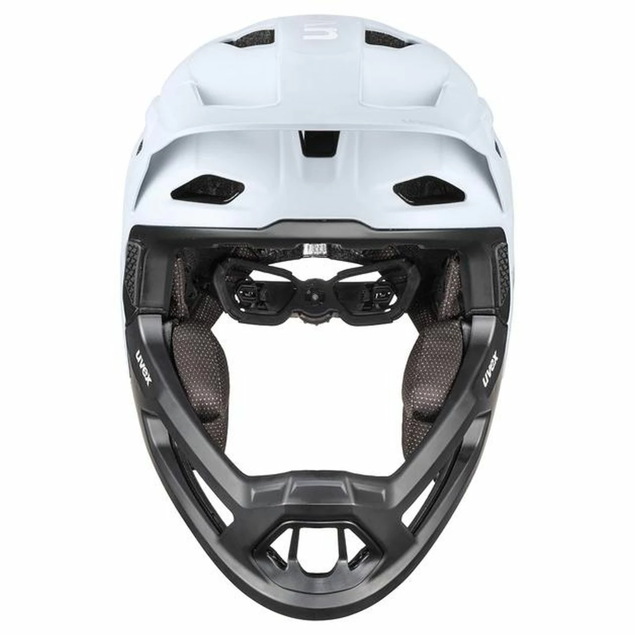 Uvex Revolt DH Fahrrad Helm Matt Weiß/schwarz 2023 6 Uvex Revolt DH Fahrrad Helm Matt Weiß/schwarz 2023 – Bild 4