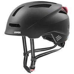 Uvex Urban Planet LED City Fahrrad Helm Matt Schwarz 2023 -Helme Mountainbike Verkäufe S41006501D1