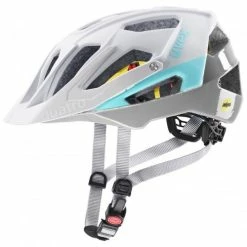 Uvex Quatro CC MIPS All Mountain Enduro MTB Fahrrad Helm Matt Weiß/blau 2022