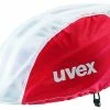 Uvex Raincap Bike Fahrrad Helm Regenhülle Überzug Rot/weiß -Helme Mountainbike Verkäufe uvexraincapS4199500440mm