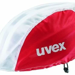 Uvex Raincap Bike Fahrrad Helm Regenhülle Überzug Rot/weiß